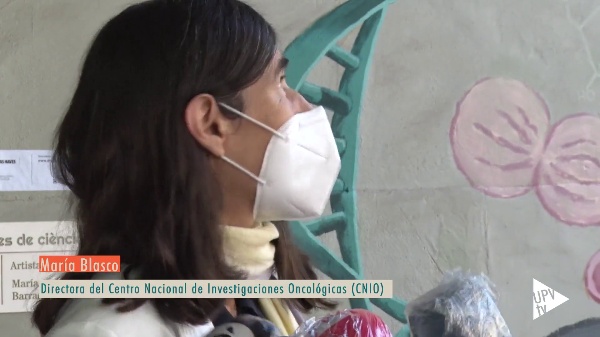 Mara Blasco, protagonista de un nuevo mural del proyecto Mujeres de Ciencia de la UPV y Las Naves