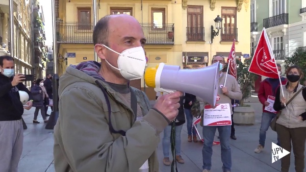 Concentracin del PDI ante la Generalitat