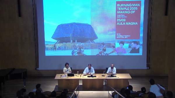 BURNING MAN TEMPLE 2025 MAKING OF Javier Bono. Javier Molinero.Modelos y Prototipos GDAI ETSA-UPV.