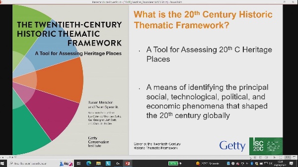 DOCOMOMO VLC22. Twentieth-century Historic Thematic Framework.