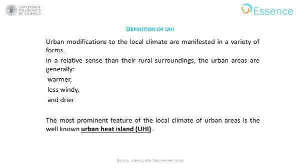 The urban heat island