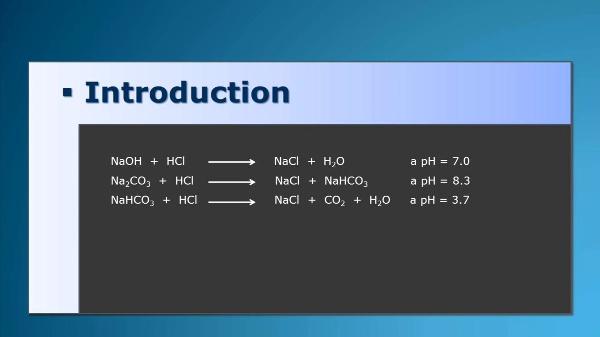 Determination of sodium hidroxide and sodium carbonate