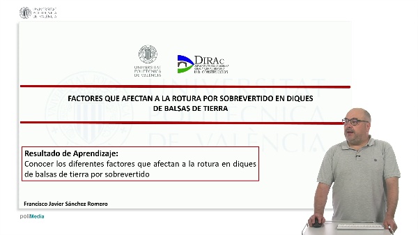 Factores que afectan a la rotura por sobrevertido en balsas de tierra