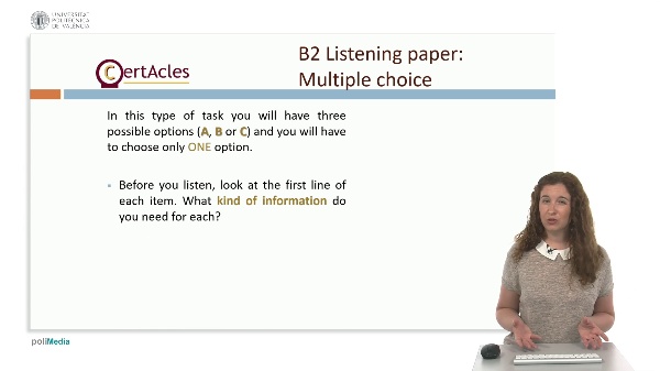 Multiple Choice - Exam preparation B2 listening