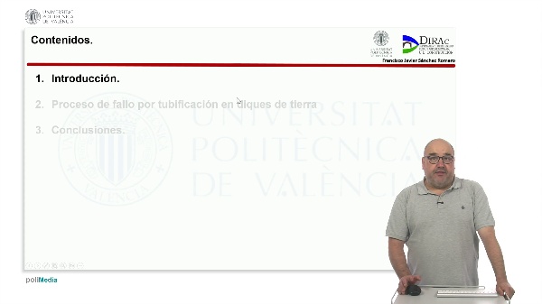 Proceso de rotura por tubificaci�n en diques de tierra
