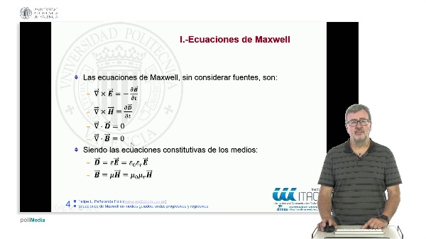 Ecuaciones de Maxwell en medios guiados: ondas progresivas y regresivas