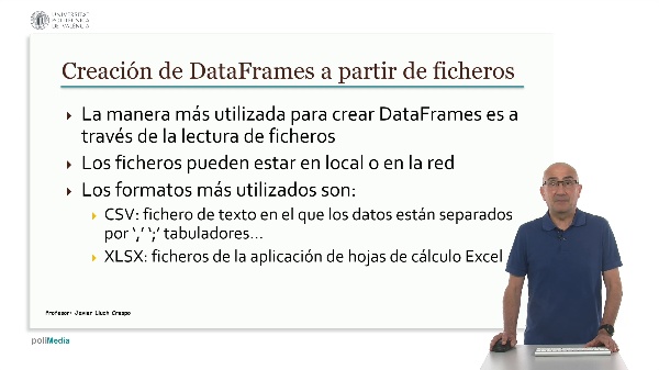 Pandas: Creación de DataFrames a partir de ficheros: Ficheros CSV