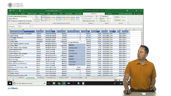 Excel. Slicers y subtotales en tablas