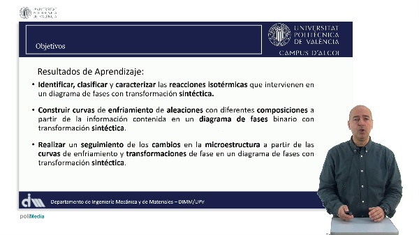 Anlisis de la microestructura de aleaciones con transformacin sinttica mediante curvas de enfriamiento