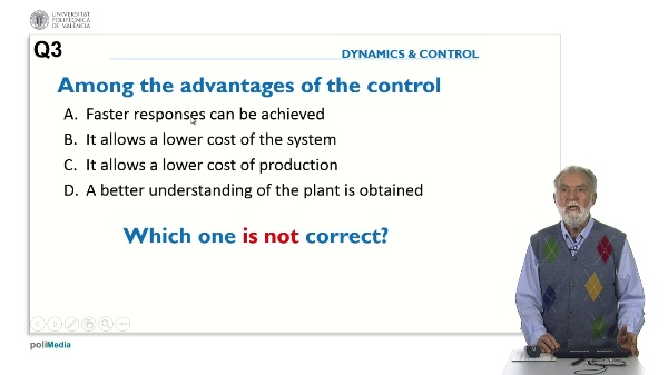 Control Benefits. Answer 3