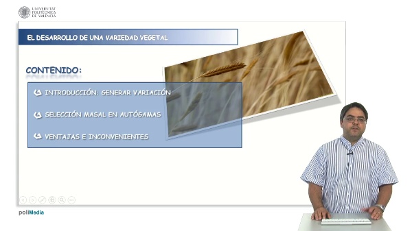 Mass selection in self-pollinating species