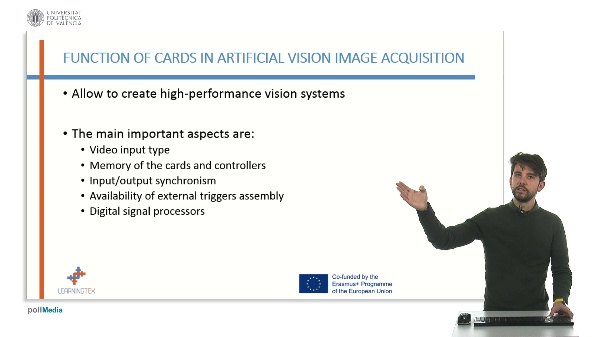 3.2.5r Images acquisition cards in artificial vision quality control.