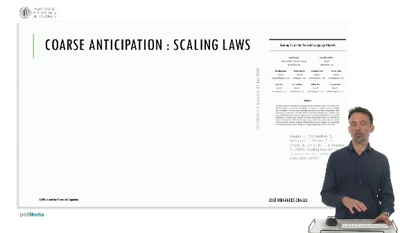 AI Evaluation as Coarse Anticipation : Scaling laws