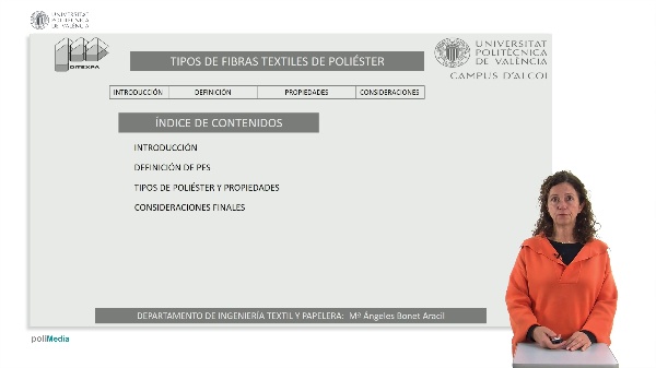 Tipos de fibras textiles de polister