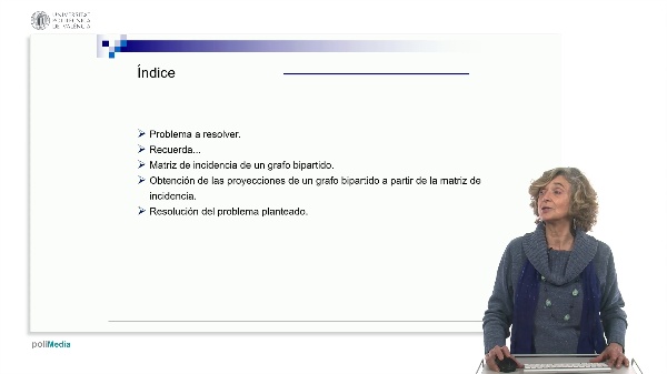 Proyecciones de grafos bipartidos mediante matrices de incidencia v�rtice-v�rtice