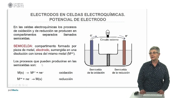 Electrodos en celdas electroquímicas.