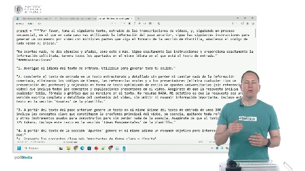 IA para dise�ar un MOOC. Preguntas de respuesta m�ltiple y res�menes de transcripciones