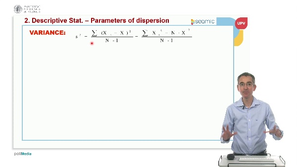 Descriptive statistics. Parameters of dispersion and shape