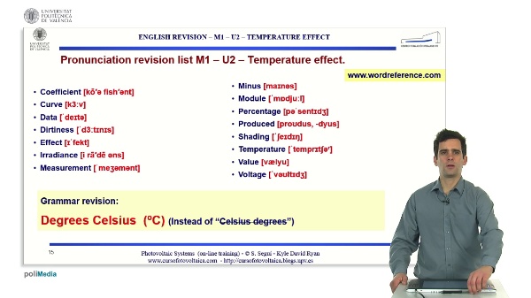 M1.U2. Temperature effect. English Grammar / spelling revision