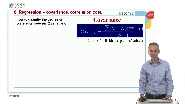 Unit 8 Regression: Covariance, correlation coefficient