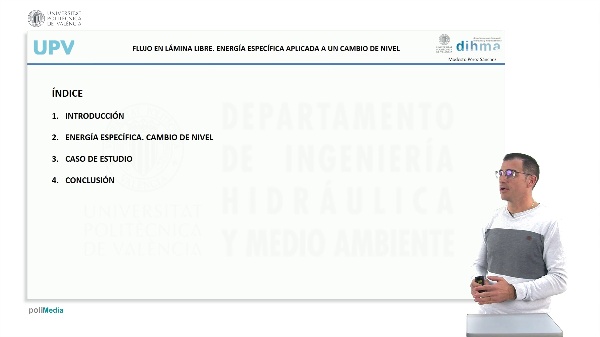 Flujo en lmina libre. Energa especfica aplicada a un cambio de nivel