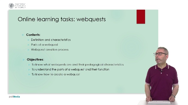 Online learning tasks: webquests