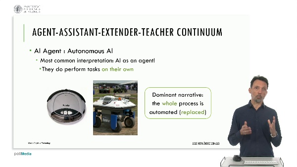The AI Agent-Assistant-Extender-Teacher Continuum
