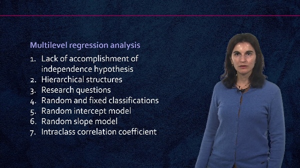 Multilevel regression analysis