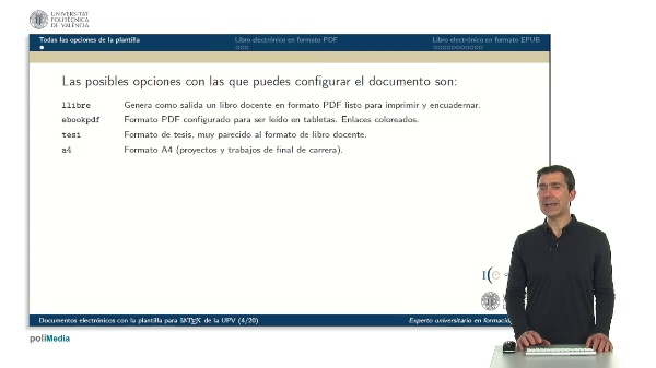 Documentos electronicos con la plantilla LaTeX de la UPV