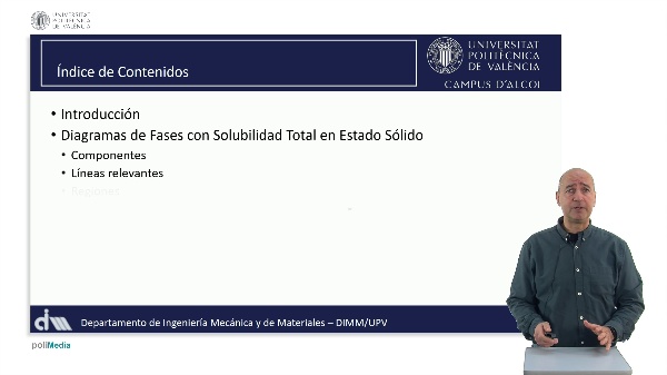 Diagramas de fases con solubilidad total en estado s�lido. An�lisis y estudio de microestructuras mediante curvas de enfriamiento