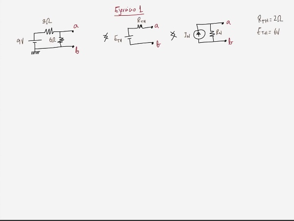 Teoría de Circuitos 1. Lección 3. 8.4.2 Cálculo intensidad equivalente Norton. Ejercicio 1