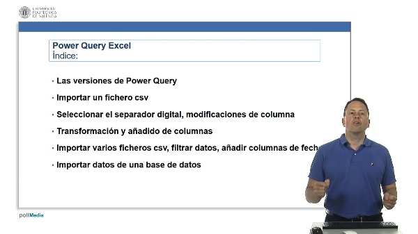 Excel. Power Query. Índice