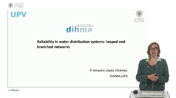 Reliability in water distribution systems: looped and branched networks