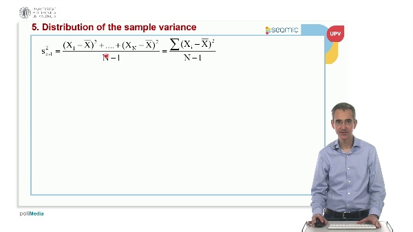 Unit 5: INFERENCE: Distribution of the sample variance