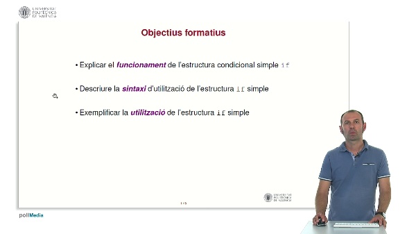 Llenguatge C: Estructura condicional simple if
