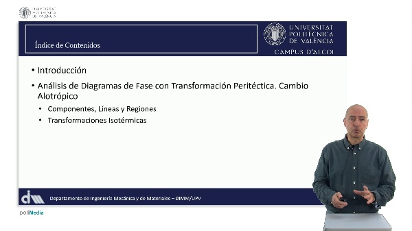 Anlisis de diagrama de fases con transformacin peritctica con miscibilidad parcial asociada a cambio alotrpico