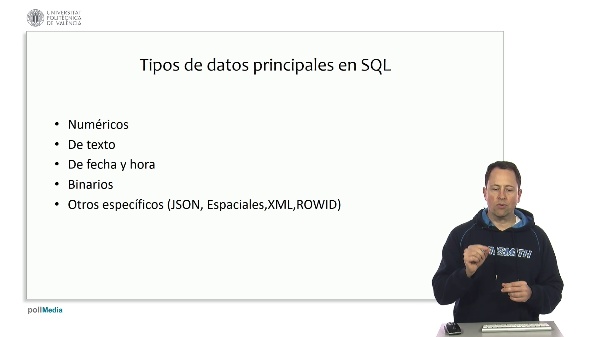 SQL. Tipos de datos (tts: en)