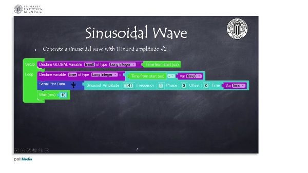 Programming Example: Sinusoidal wave