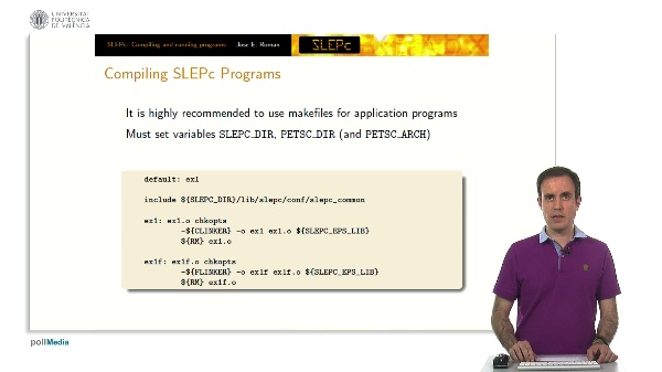 SLEPc: Compiling and running programs