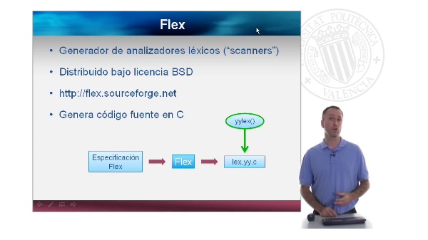 Flex. Desarrollo de un analizador léxico usando Flex