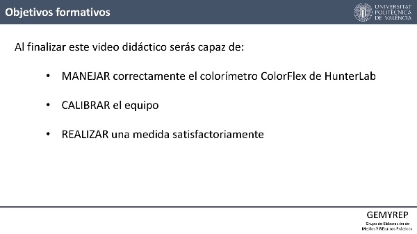 ENSAYO DE COLORIMETR�A CON EL EQUIPO HUNTERLAB COLORFLEX
