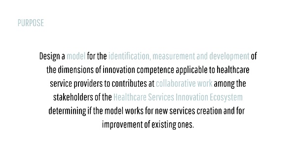 Innovation Competence in Services for improving patient experience