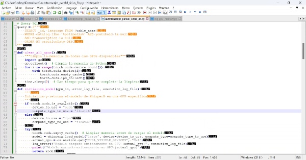 Lanzando tareas de IA con python en paralelo en Sirius con SLURM 4.  Cdigo python que paraleliza el trabajo