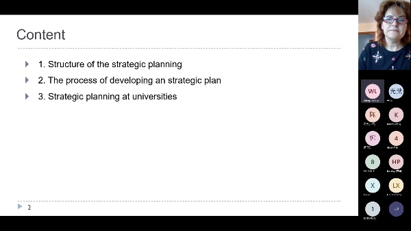 Strategic planning. Session 4