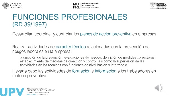 Mster Universitario en Prevencin de Riesgos Laborales