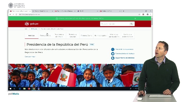 5.08 Searching on the Internet. Peru's administrative websites