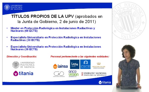Presentación Títulos Protección Radiológica Curso 2011/2012