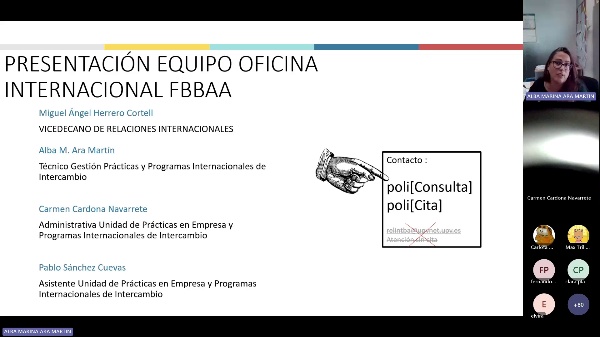 Charla informativa programas internacionales FBBAA 25/26