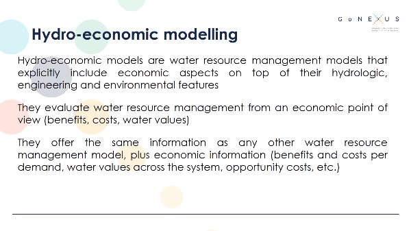 M2.10: Hydroeconomic modelling