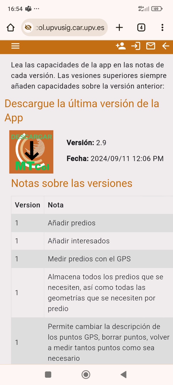 Metatierras Colombia App. Versin 2.9. Instalacin de la App